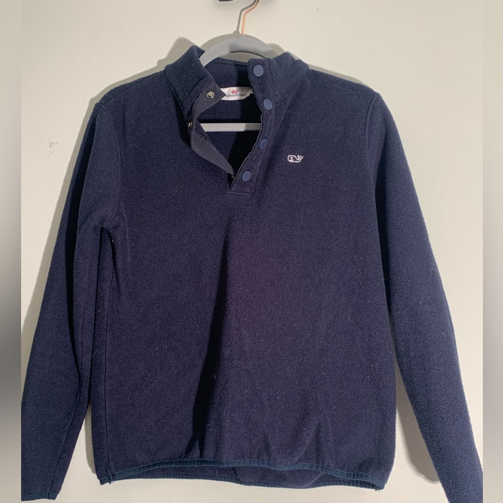 Vineyard Vines Fleece Pullover‎ Quarter Snap Size XS